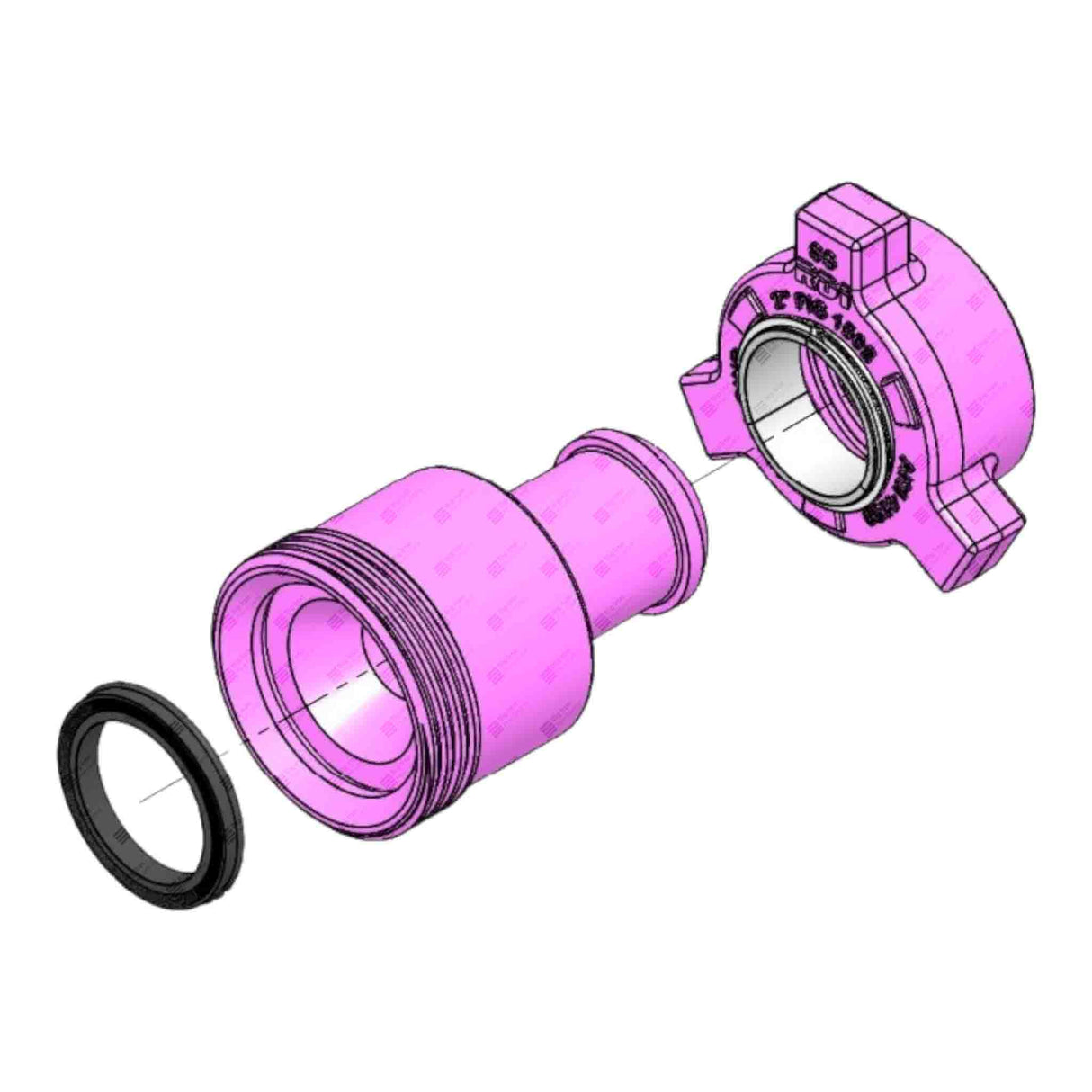 Crossover Union, 3" 602 F x 2" 1502 M, 6000 psi, Sour Service