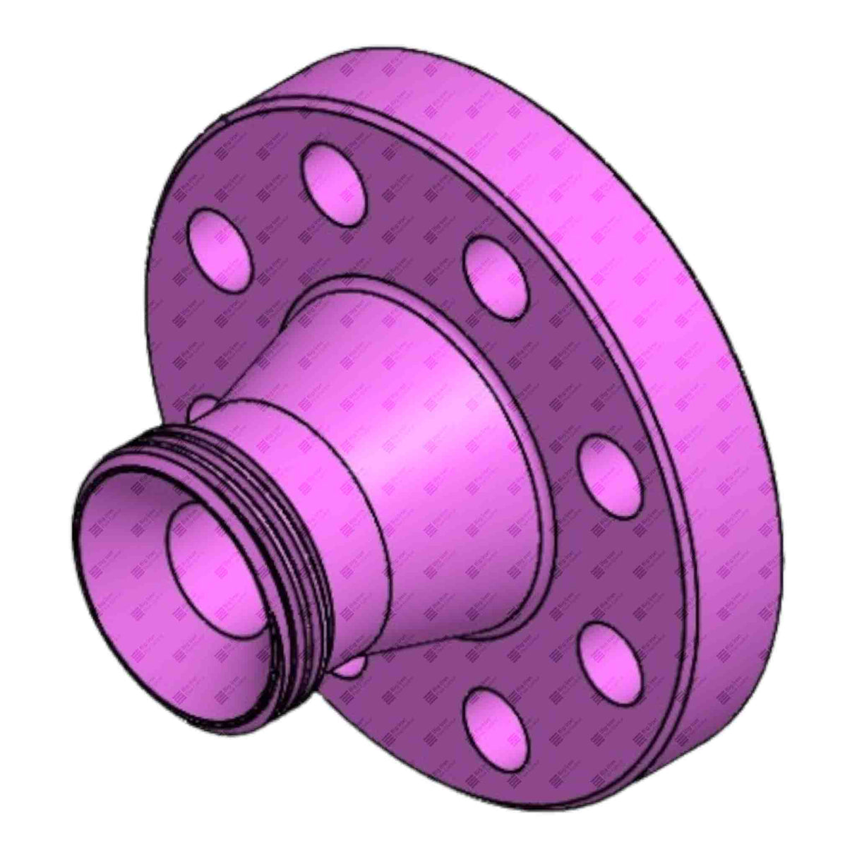 Flange Adapter, 2-1/16" 5M x 2" 206 F, 2000 psi, Sour Service