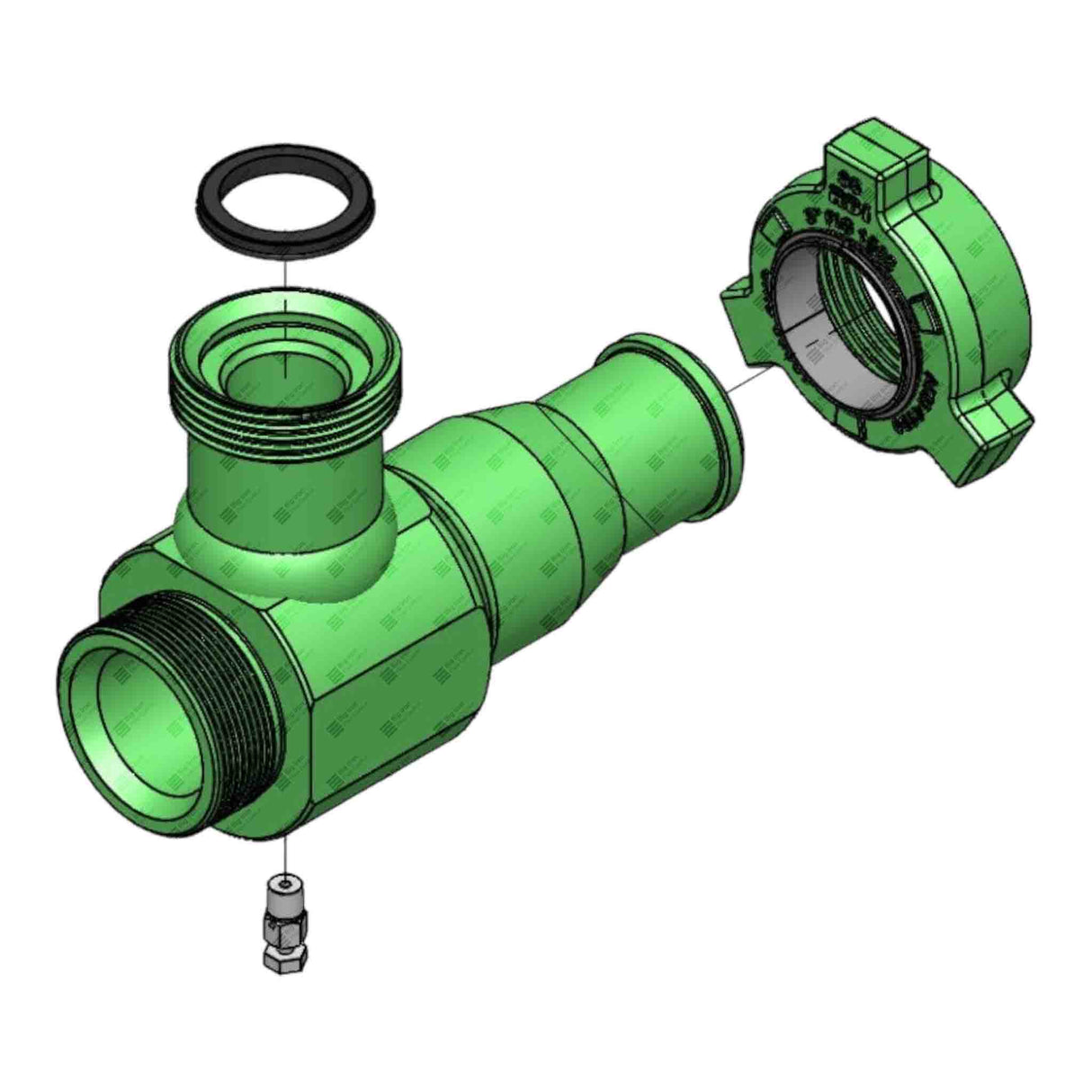 Positive Choke, H2, LP Anson, 3" 1502 FxM, 3" Nom / 2" Max, 1/2" NPT Tap, 10000 psi, Sour Service, No Cap