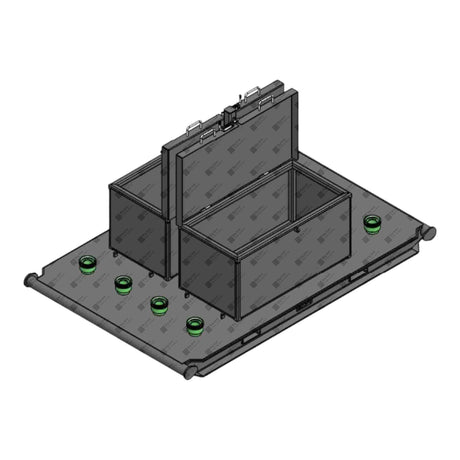 Skid For Dual Tool Box AND Fittings